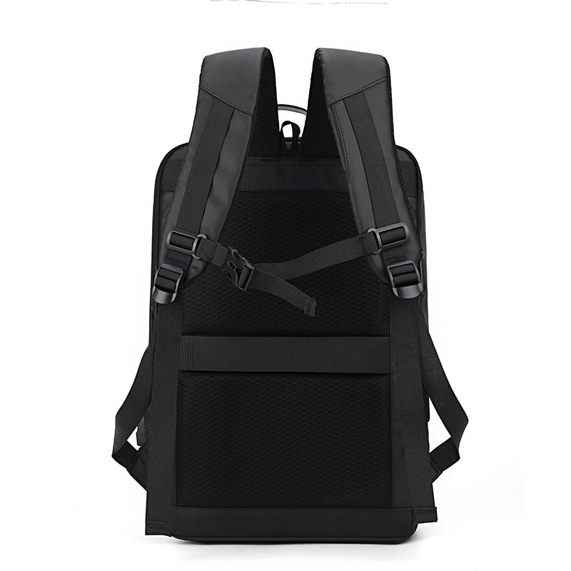 Black Pearl Textured Geometric Premium Backpack