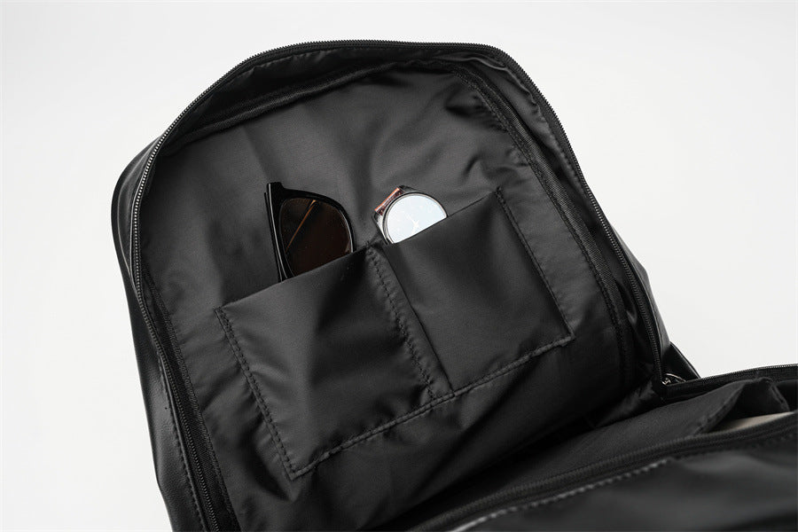 ETONWEAG K6073 Smart Minimalist Leather Backpack