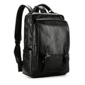 Premium Glossy Vintage Leather Flap & Buckle Backpack