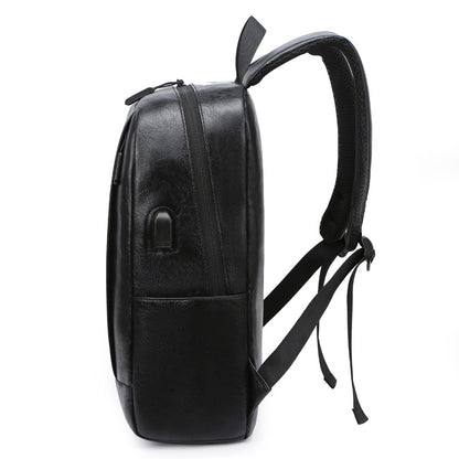 Foscini PU Leather Sleek Minimalist Backpack