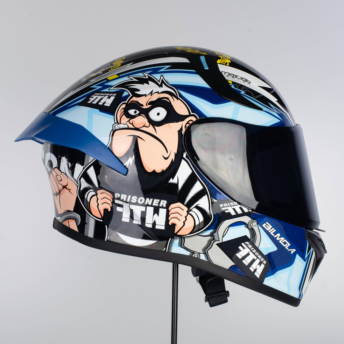 BILMOLA – Polizia Blue (Built in Black Visor)
