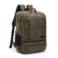 Casual Vintage Rugged Canvas Fabric Backpack (Green)