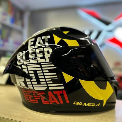 BILMOLA – Eat Sleep Ride Repeat (Built in Black Visor)