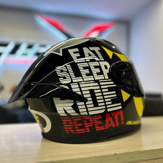 BILMOLA – Eat Sleep Ride Repeat (Built in Black Visor)