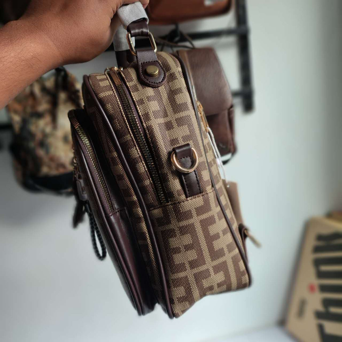 Stylish Patterned Convertible Women's Backpack