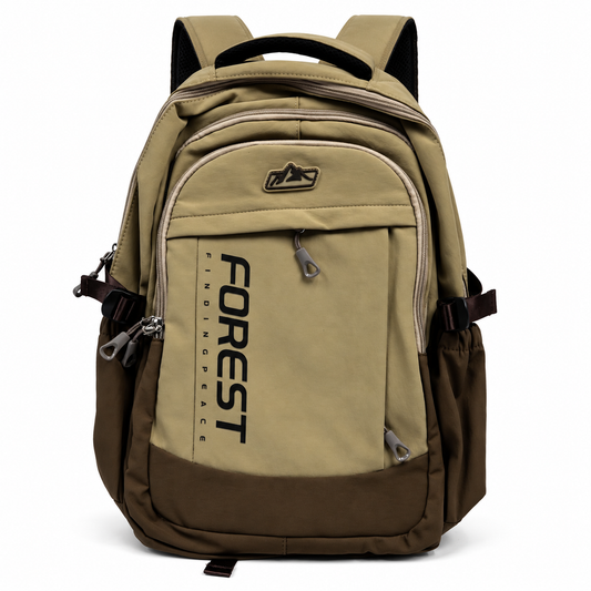 Forest Light Weight Multi-Pocket Backpack (Beige)
