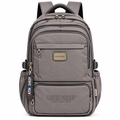 LATIN SHEEP Modern Multi-Layered Backpack (Grey)
