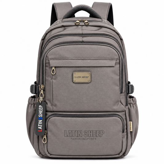 LATIN SHEEP Modern Multi-Layered Backpack (Grey)