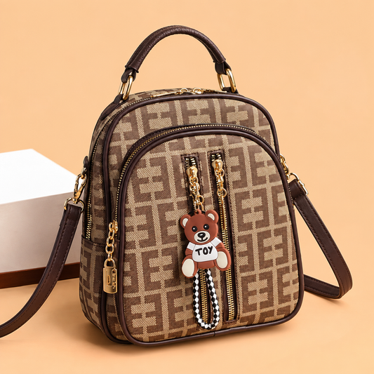 Stylish Patterned Convertible Women's Backpack