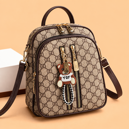 Stylish Patterned Convertible Women's Backpack (GG Pattern)