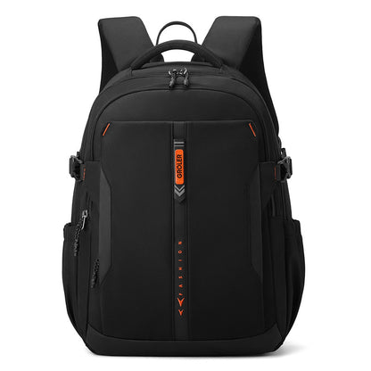 GROLER Fashion Multi-Chamber Premium Backpack (Black)