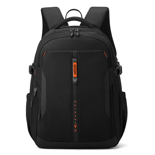 GROLER Fashion Multi-Chamber Premium Backpack (Black)
