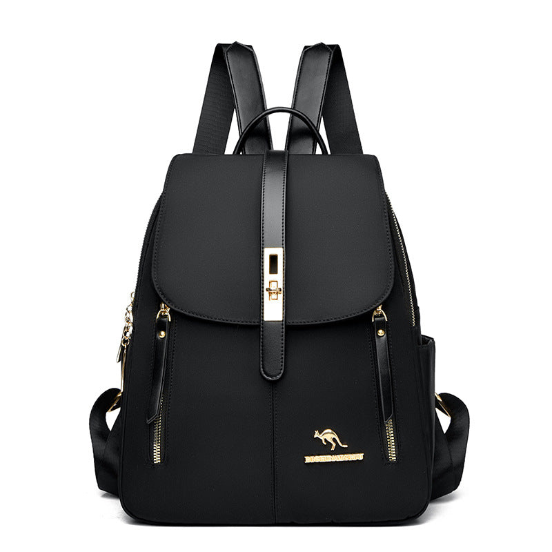 KMFFLY Luxury Distinct Kangaroo Women's Backpack (Black)