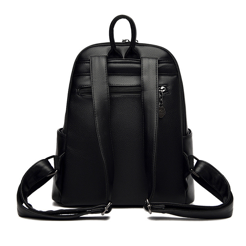 Denglidaishu Durable PU Leather Women's Backpack (Brown)
