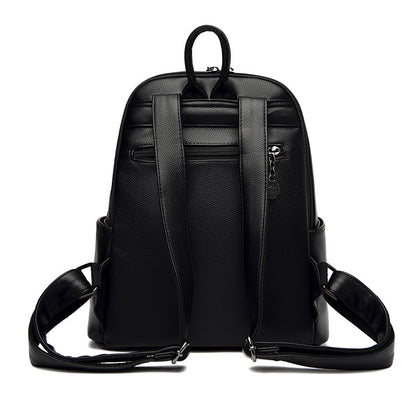 Denglidaishu Durable PU Leather Women's Backpack (Brown)