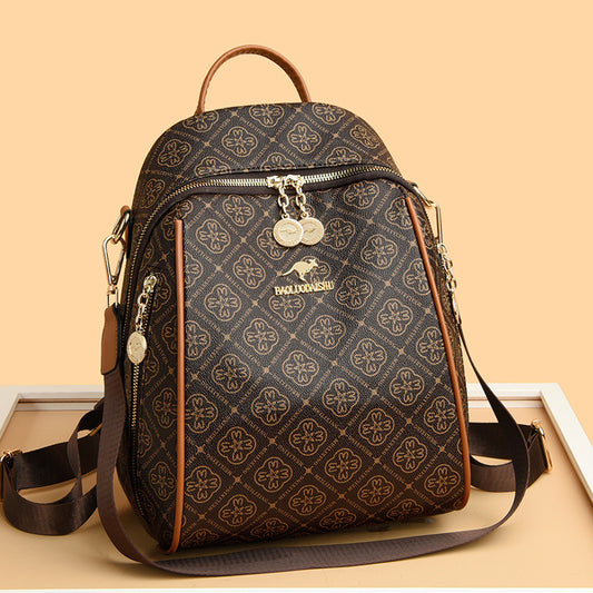 Diamond Flower Women’s Backpack (Black)