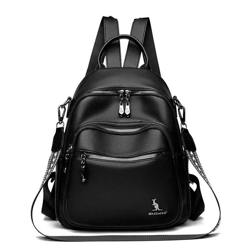 Jiekedann Designer PU Leather Women's Backpack