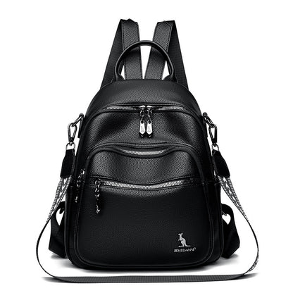 Jiekedann Designer PU Leather Women's Backpack