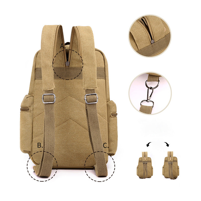 DINGXINYIZU 2-in-1 Functional Crossbody Sling Bag Backpack (Grey)