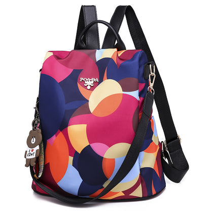 Poaba Vibrant Geometric Colorful Women's Backpack