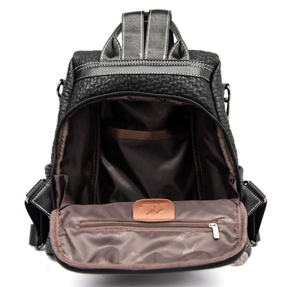 DAISHU Anti-Theft Textured Leather Women's Backpack