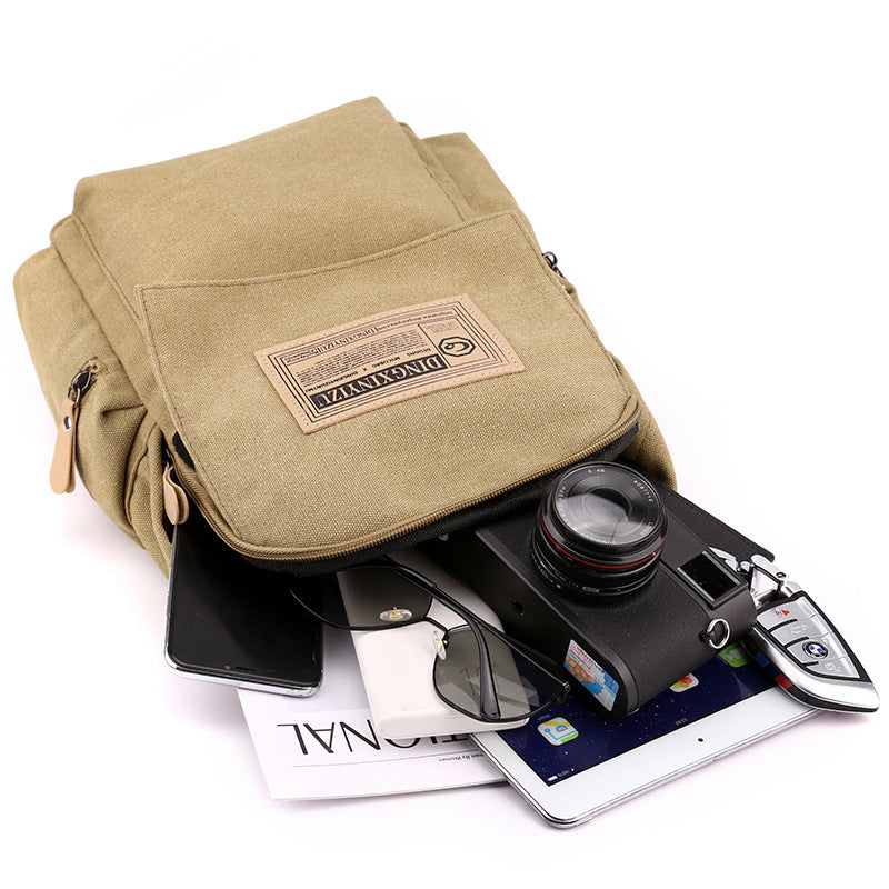 DINGXINYIZU 2-in-1 Functional Crossbody Sling Bag Backpack (Grey)