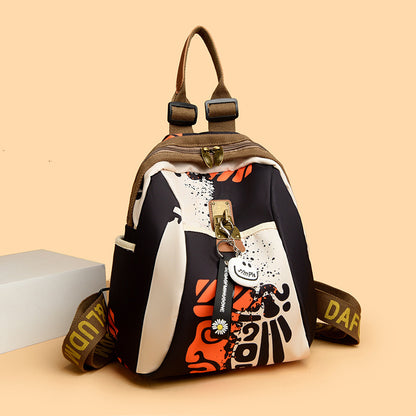 Clover Fashion Oxford Cloth Multifunctional Women's Backpack