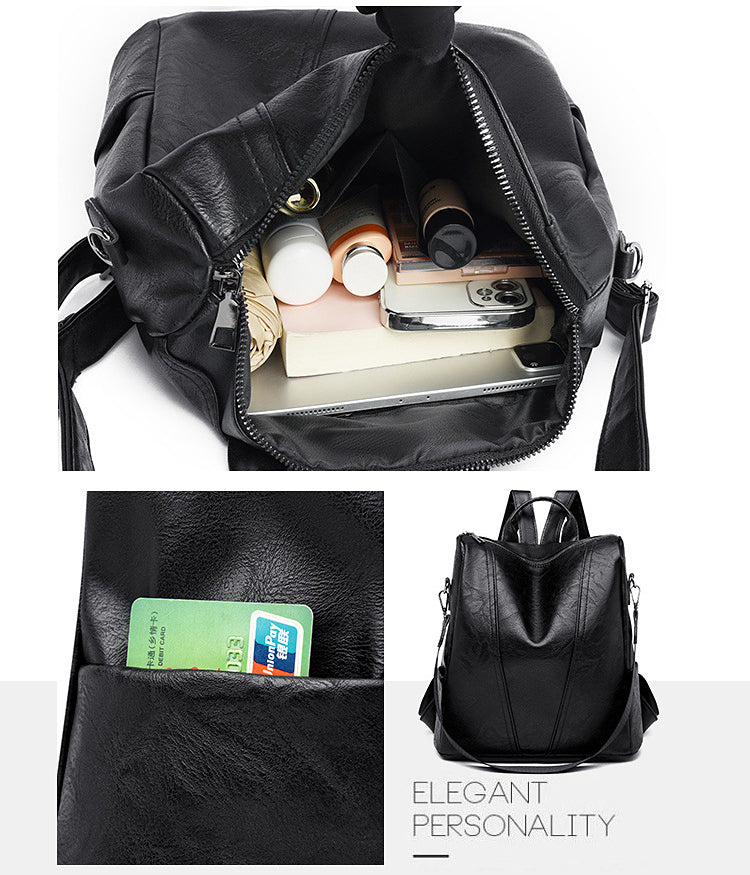 ATULI PU Leather Women's Backpack