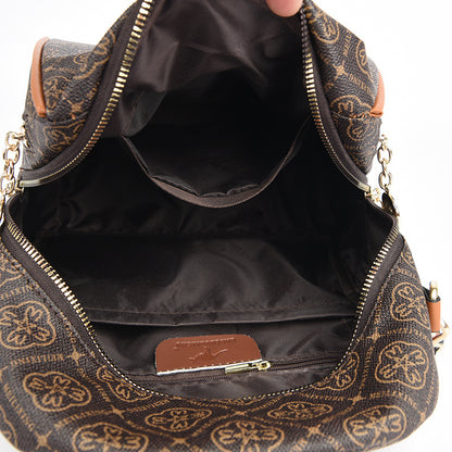 Diamond Flower Women’s Backpack (Khaki)