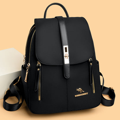 KMFFLY Luxury Distinct Kangaroo Women's Backpack (Black)