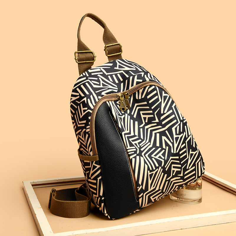 White Pattern Women’s Backpack