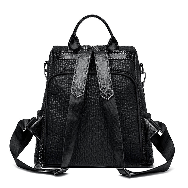 DAISHU Anti-Theft Textured Leather Women's Backpack