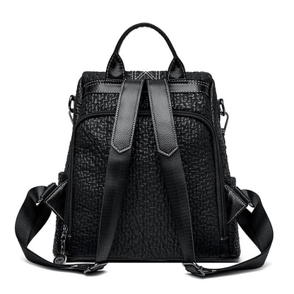 DAISHU Anti-Theft Textured Leather Women's Backpack