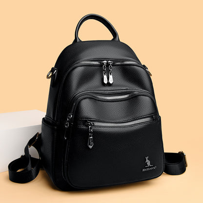 Jiekedann Designer PU Leather Women's Backpack