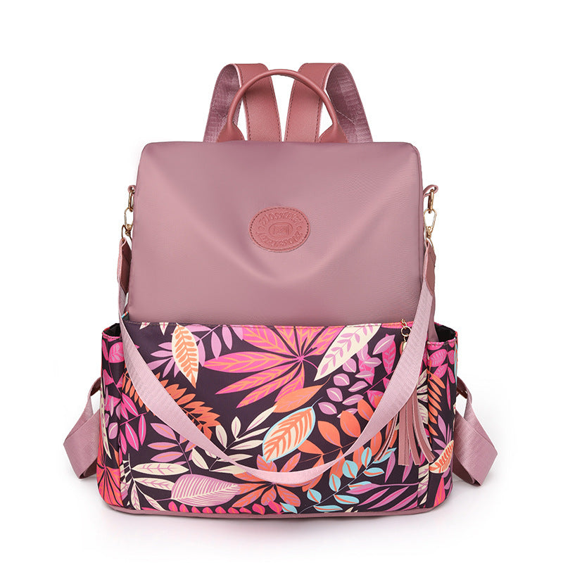 IELGY Pink Top Flap Women's Backpack (Pink)