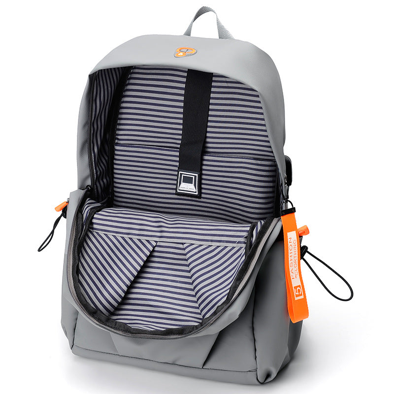 Commuting Waterproof Backpack (Light Grey)