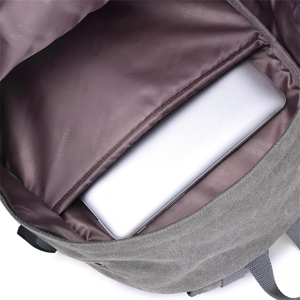 Premium Canvas Fabric Multifunctional Backpack (Brown)