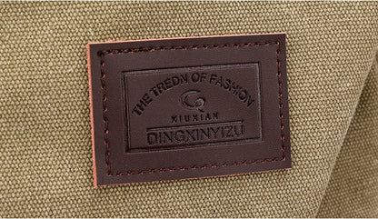 DUTRIEUX Canvas Fabric Solid Design Backapck (Brown)