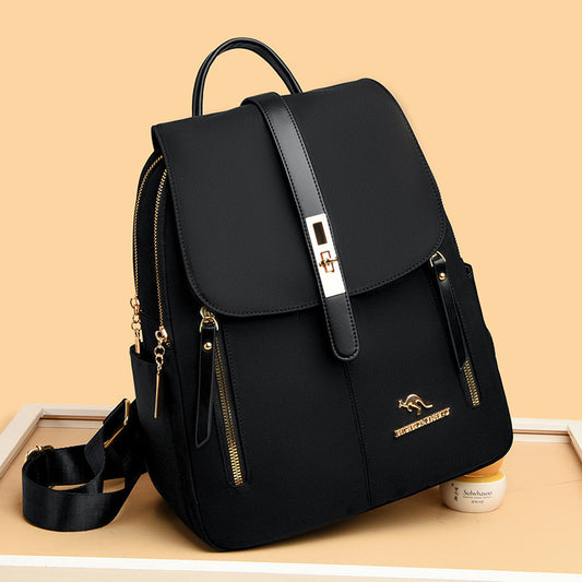 KMFFLY Luxury Distinct Kangaroo Women's Backpack (Black)