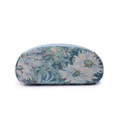 Pagezol Anti-Theft Vibrant Floral Women's Backpack (Sky Blue)