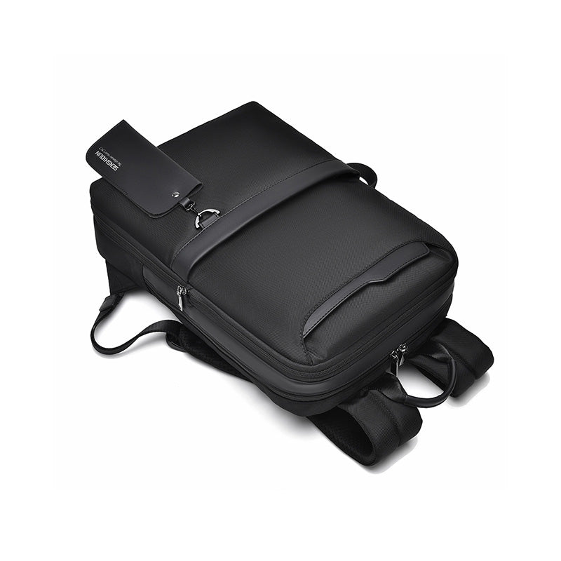 Premium Urban Slim Sleek Minimalist Backpack (Black)