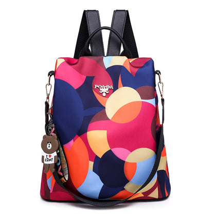 Poaba Vibrant Geometric Colorful Women's Backpack