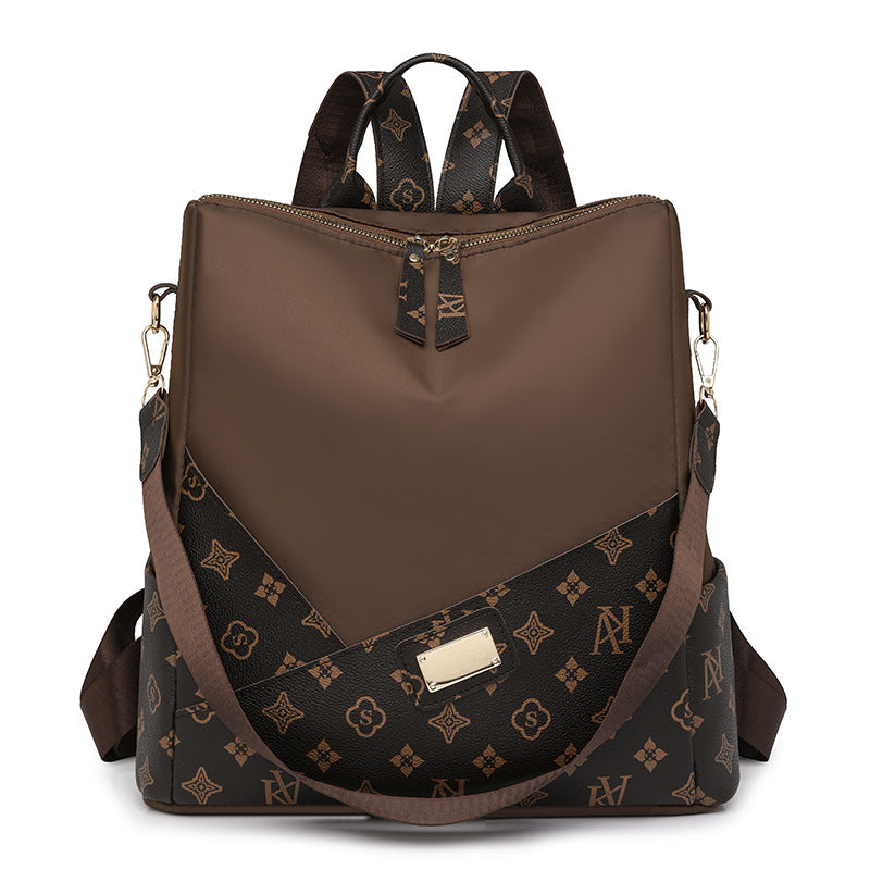 Elegant Fashion Luxury Pattern Women's Backpack (Brown)