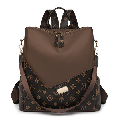 Elegant Fashion Luxury Pattern Women's Backpack (Brown)