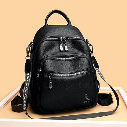 Jiekedann Designer PU Leather Women's Backpack