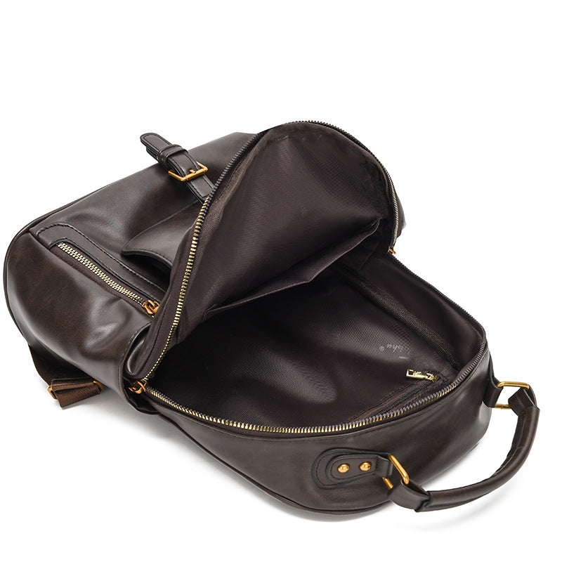 Luxury Vintage Leather Elegant Backpack for Women