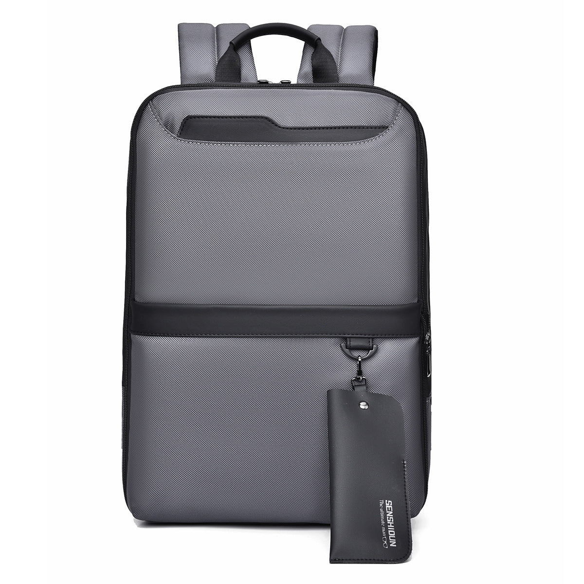 Premium Urban Slim Sleek Minimalist Backpack (Grey)