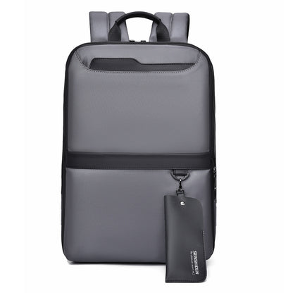 Premium Urban Slim Sleek Minimalist Backpack (Grey)