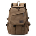 DUTRIEUX Canvas Fabric Solid Design Backapck (Brown)
