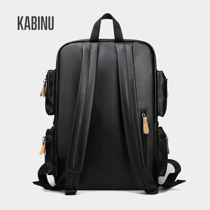 KABINU DINGXINYIZU Fashionable Leather Backpack